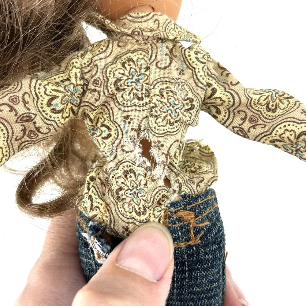 Bratz Style It Yasmin Doll First Edition Gold Denim Outfit + Brush & Top Vintage